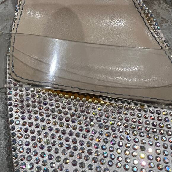 Betsey Johnson Woman's Rhinestone High Heel SB-Cole Champagne Size US 8.5 - Picture 3 of 11